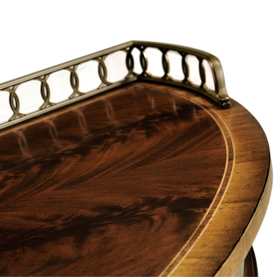 Jonathan Charles Large Mahogany Demilune Sideboard