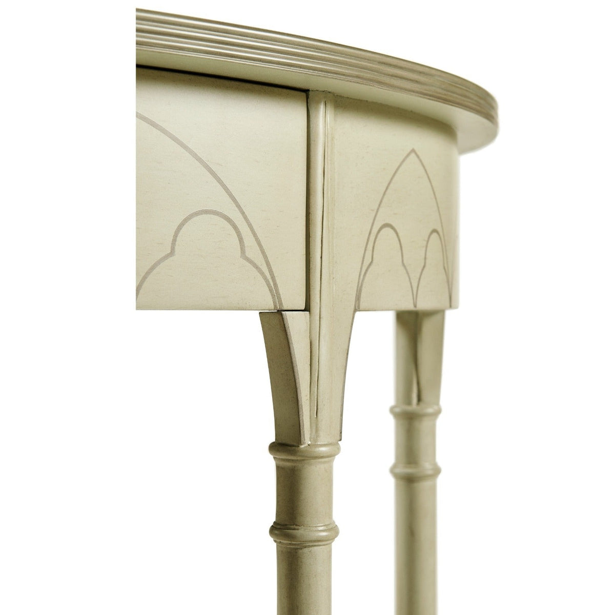 Jonathan Charles Streamer Gothic Painted Console Table