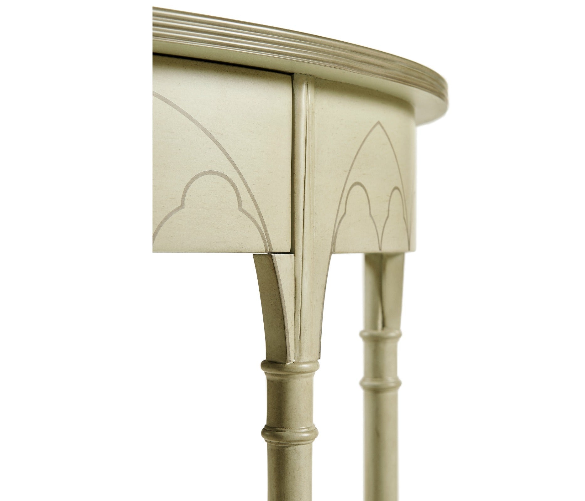 Jonathan Charles Streamer Gothic Painted Console Table