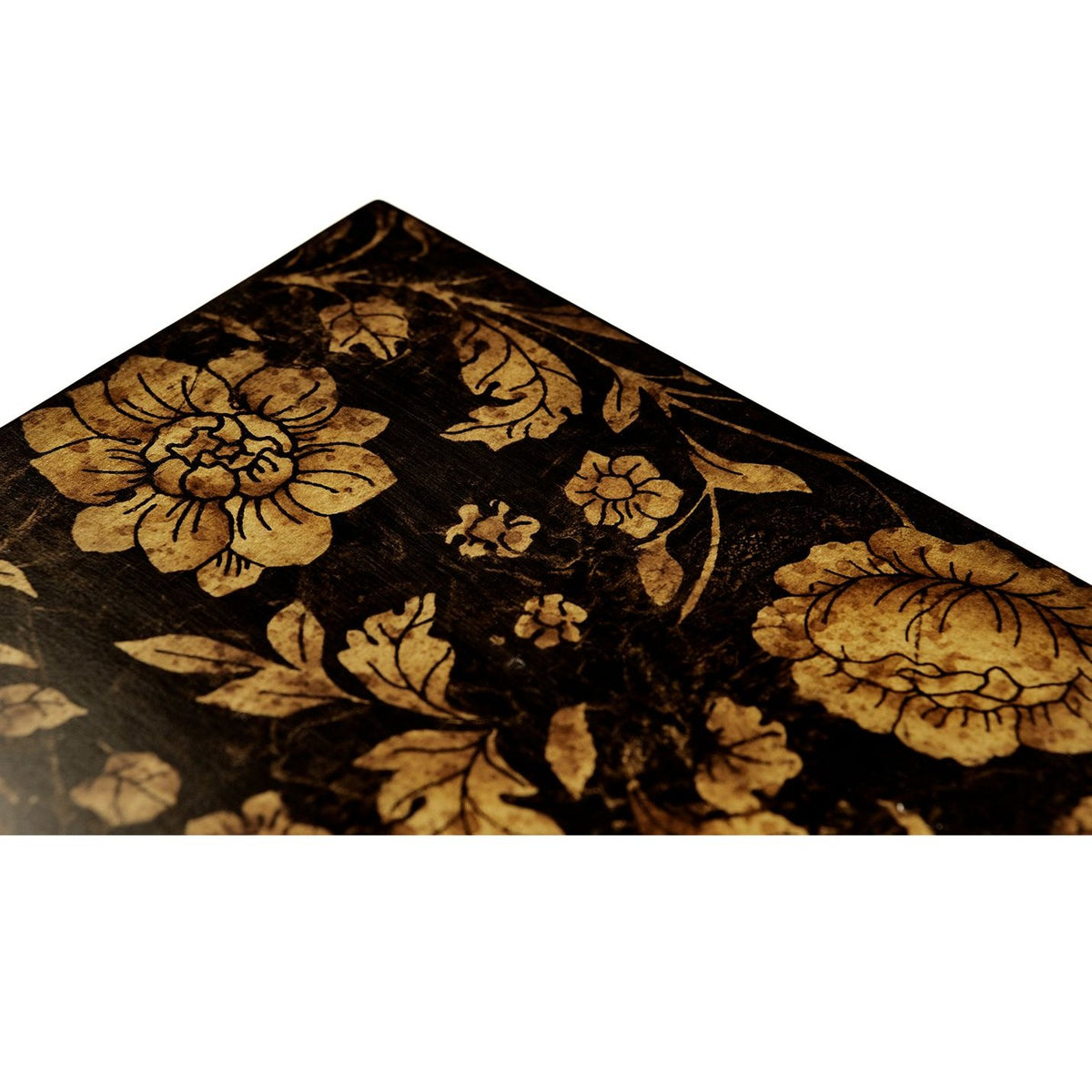 Jonathan Charles Single Glass Decanter & Black Chinoiserie Case