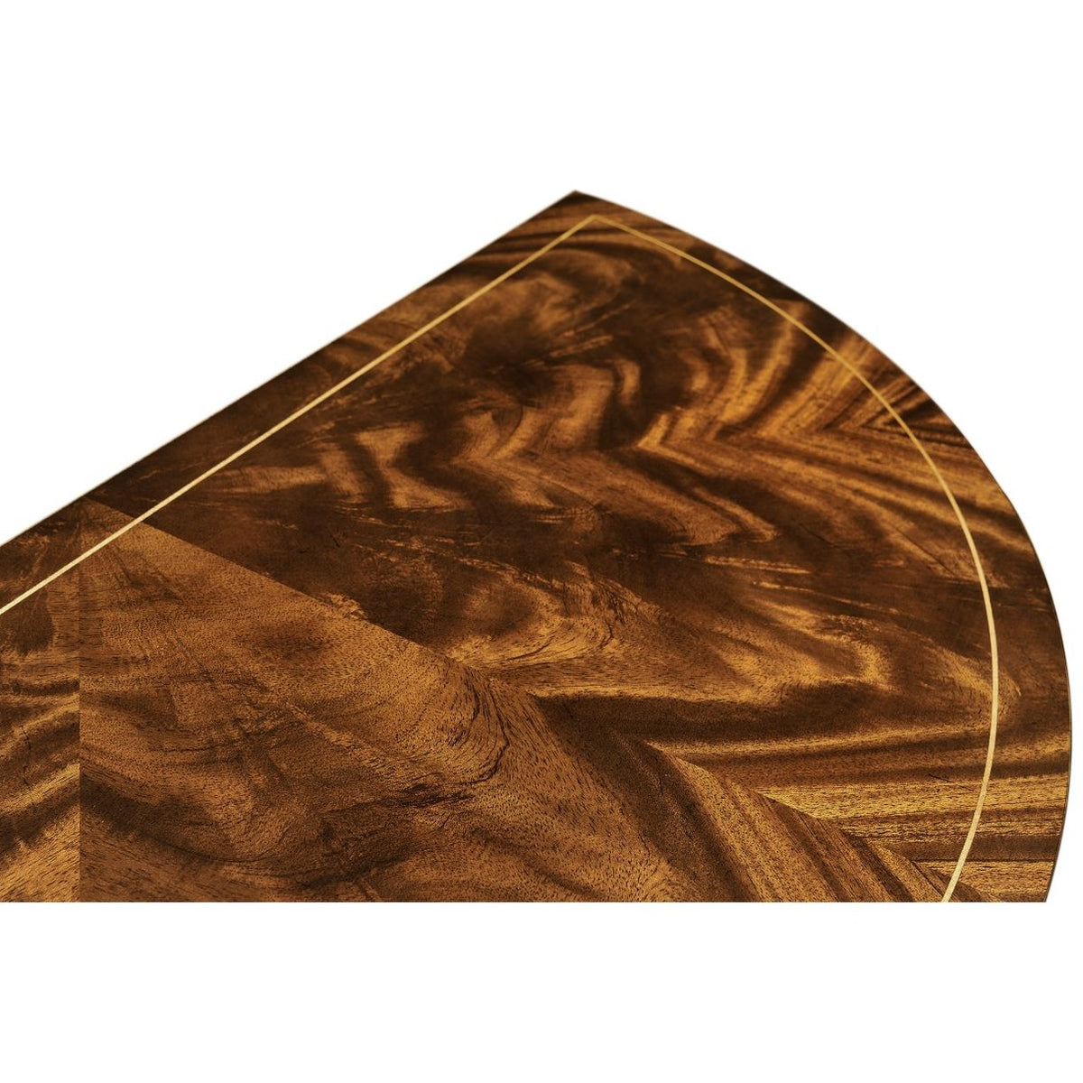 Jonathan Charles Boxwood Stringing Demilune Console Table
