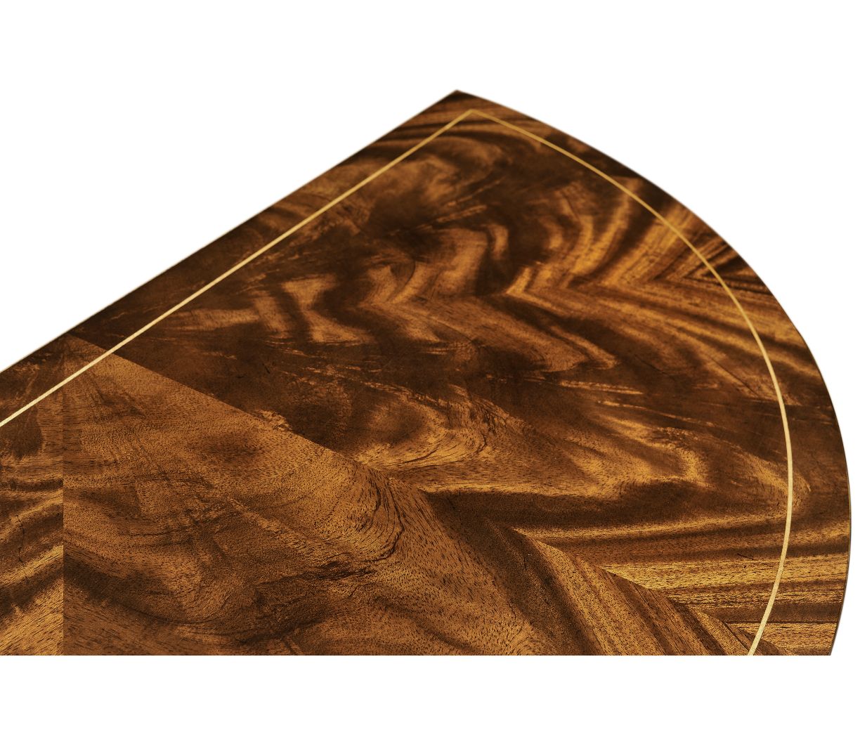 Jonathan Charles Boxwood Stringing Demilune Console Table