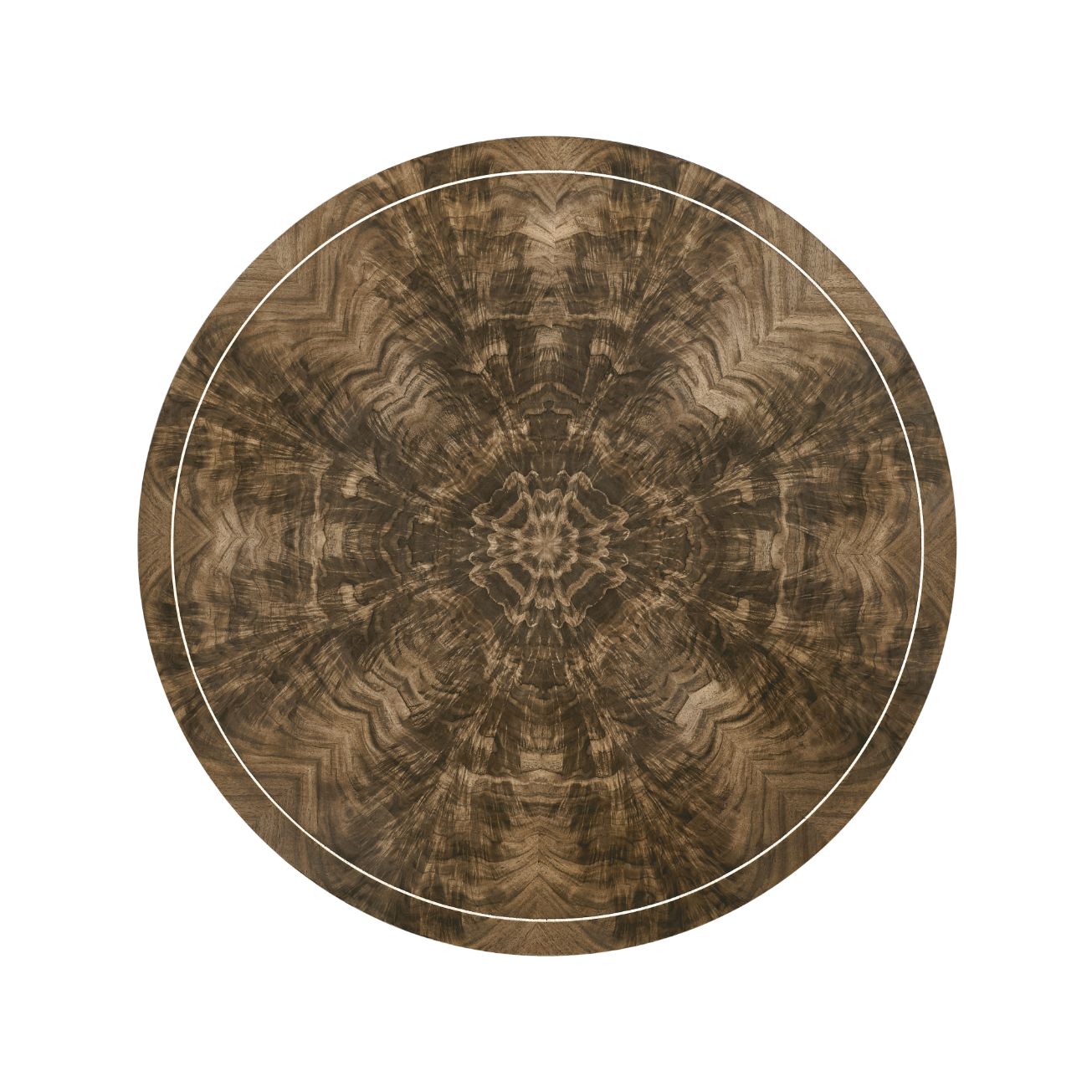 Jonathan Charles Round Bleached Walnut Side Table