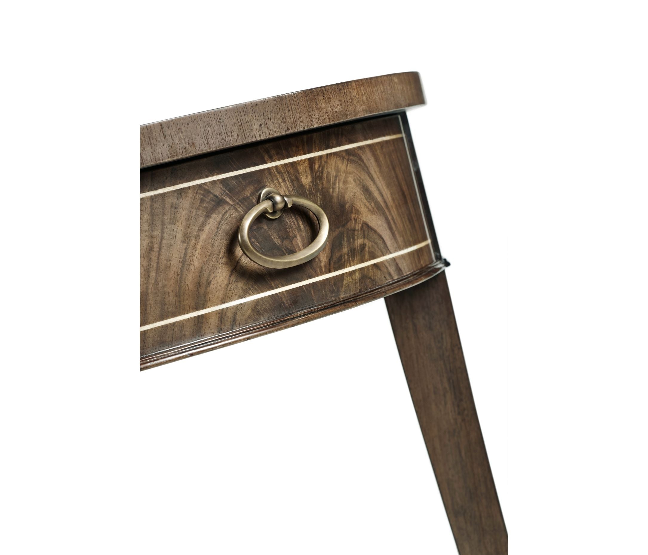 Jonathan Charles Round Bleached Walnut Side Table