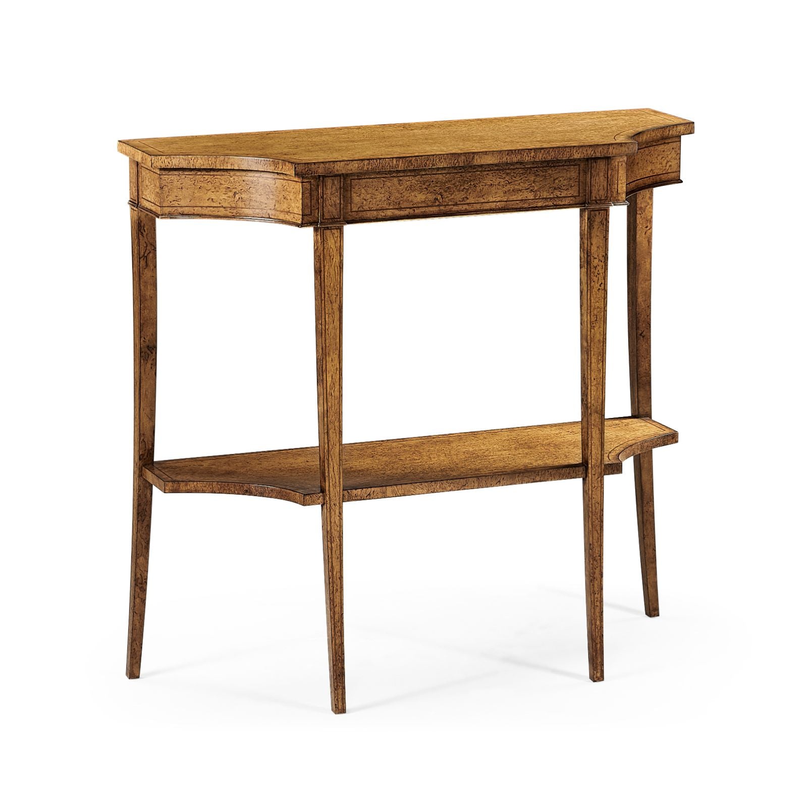 Jonathan Charles Biedermeier Console Table in Walnut - Small