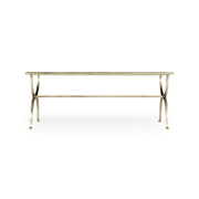Jonathan Charles Coffee Table Hourglass in Eglomise - Silver