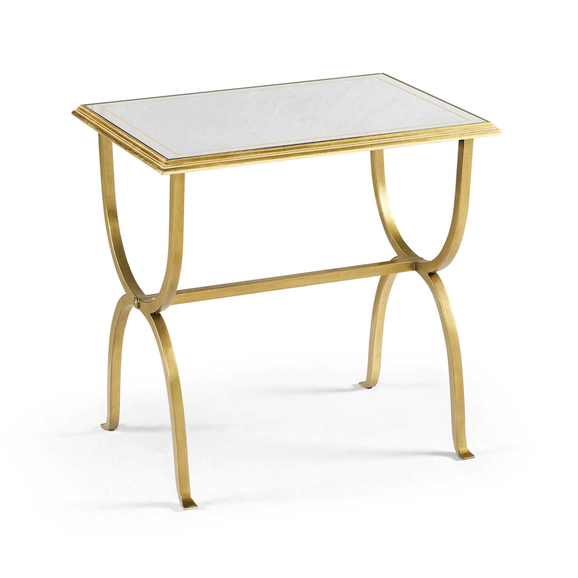 Jonathan Charles Side Table Horseshoe - Gilded