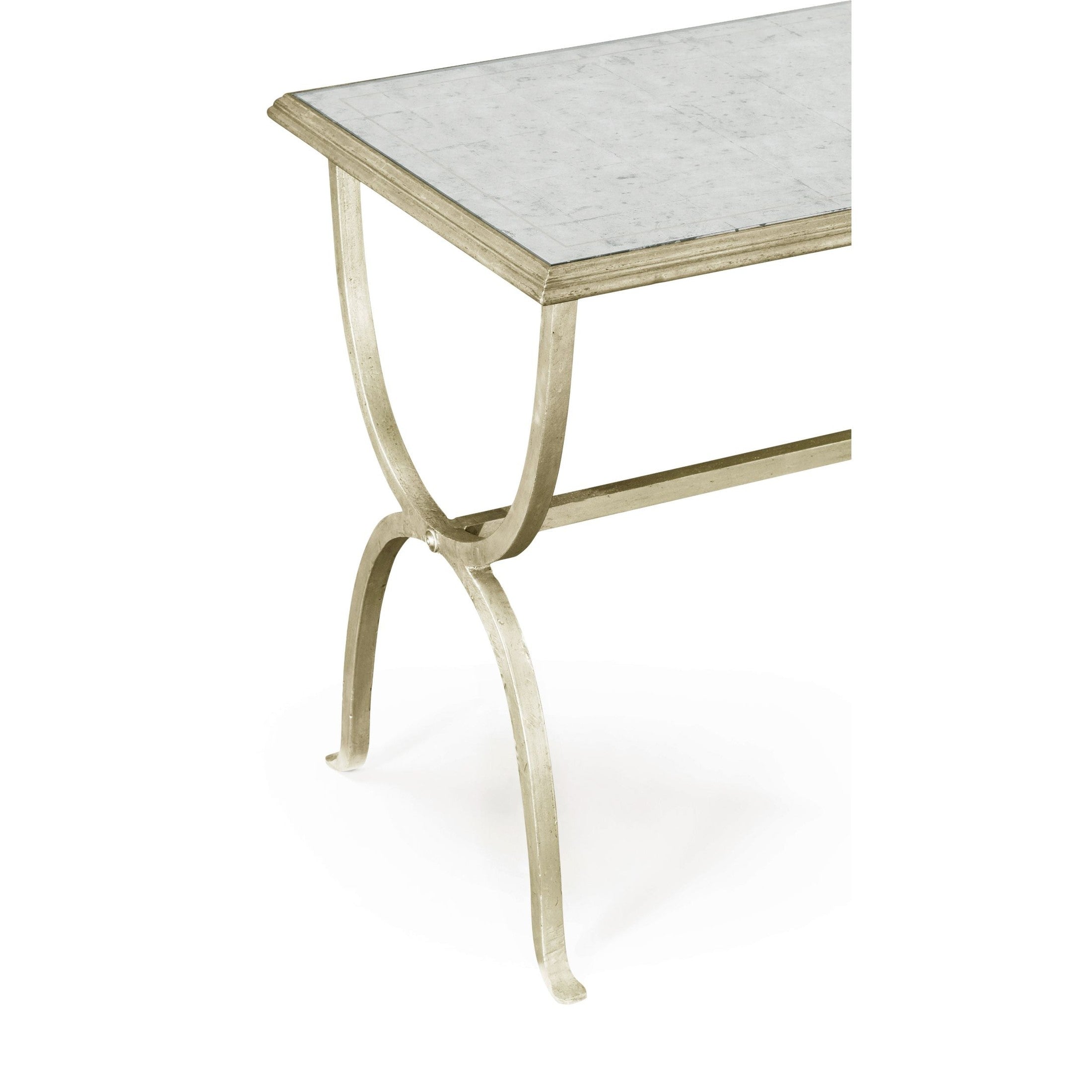 Jonathan Charles Side Table Horseshoe - Silver