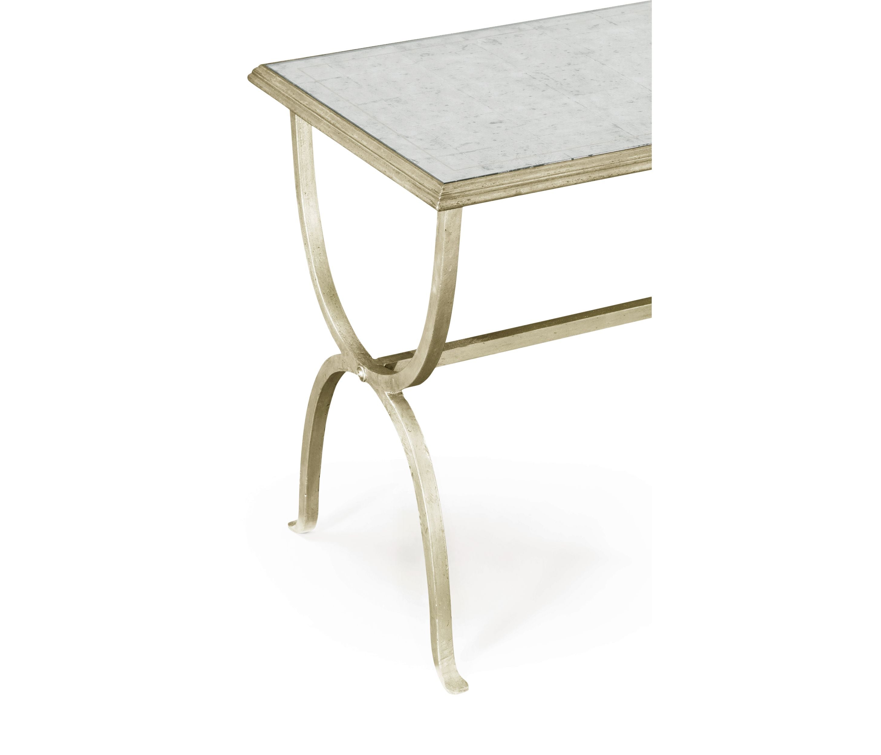 Jonathan Charles Side Table Horseshoe - Silver