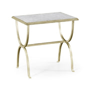 Jonathan Charles Side Table Horseshoe - Silver