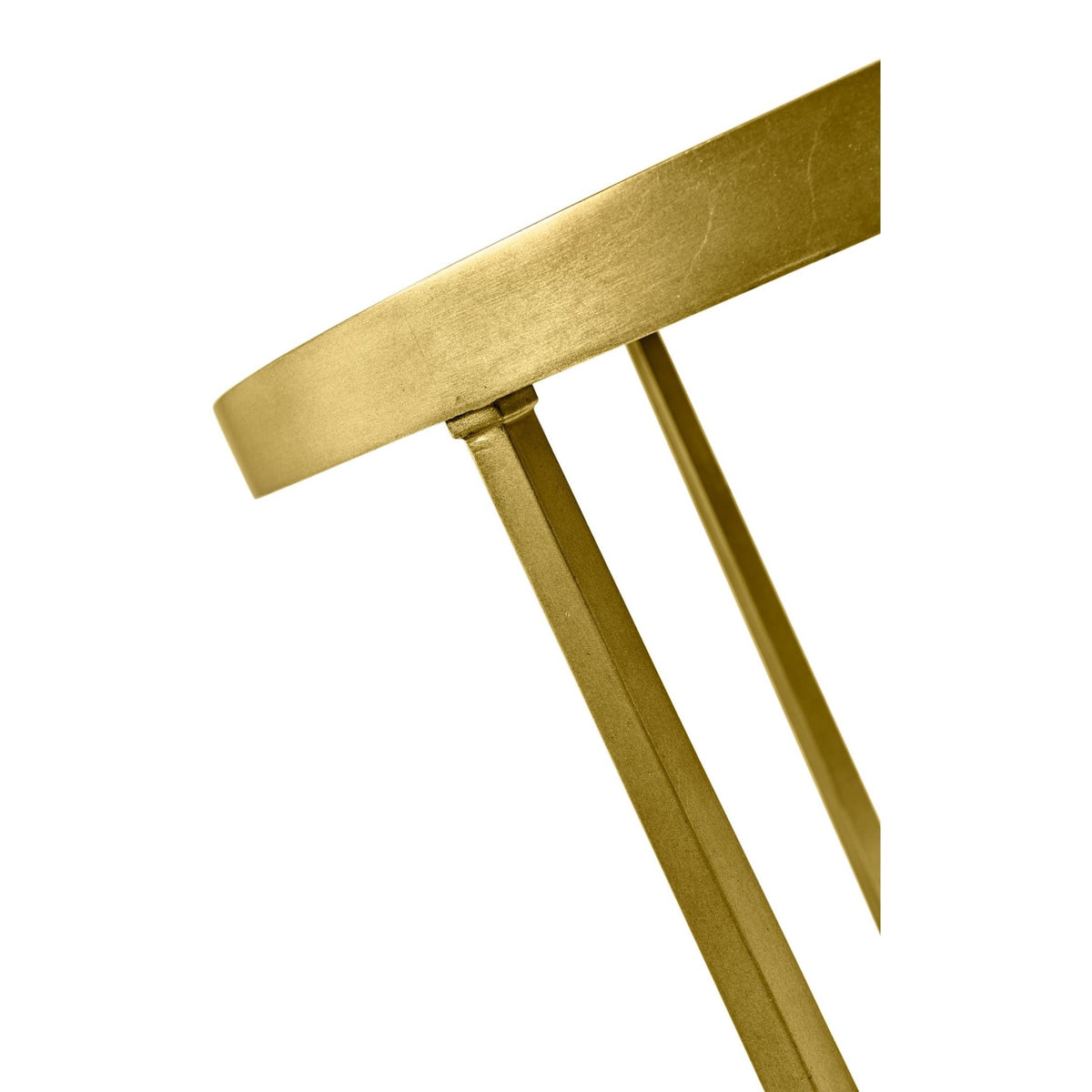 Jonathan Charles Round Lamp Table Contemporary in Eglomise - Gilded