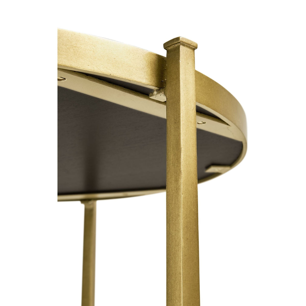 Jonathan Charles Large Round Lamp Table Contemporary in Eglomise - Gilded
