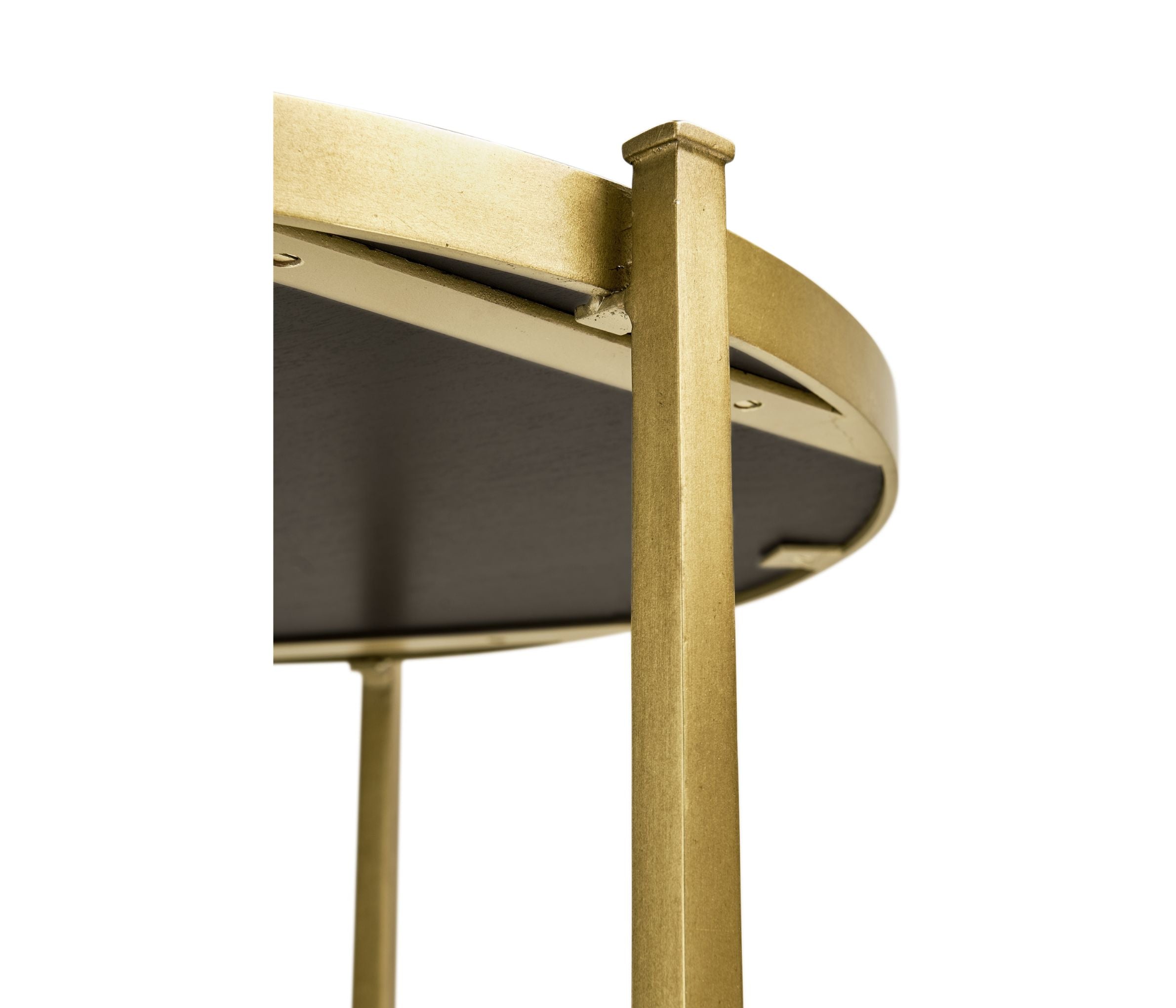 Jonathan Charles Large Round Lamp Table Contemporary in Eglomise - Gilded