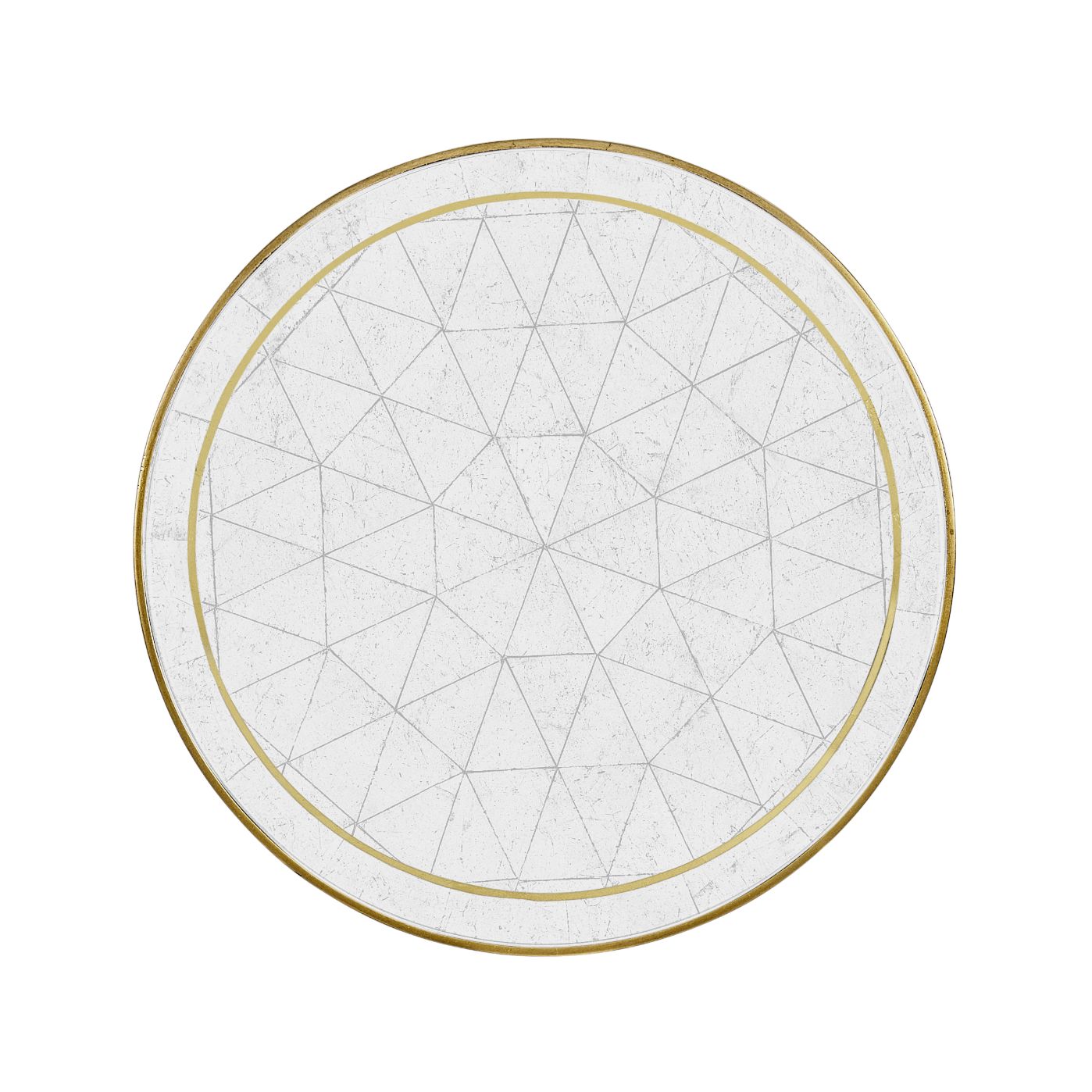 Jonathan Charles Round Accent Table Contemporary - Gilded