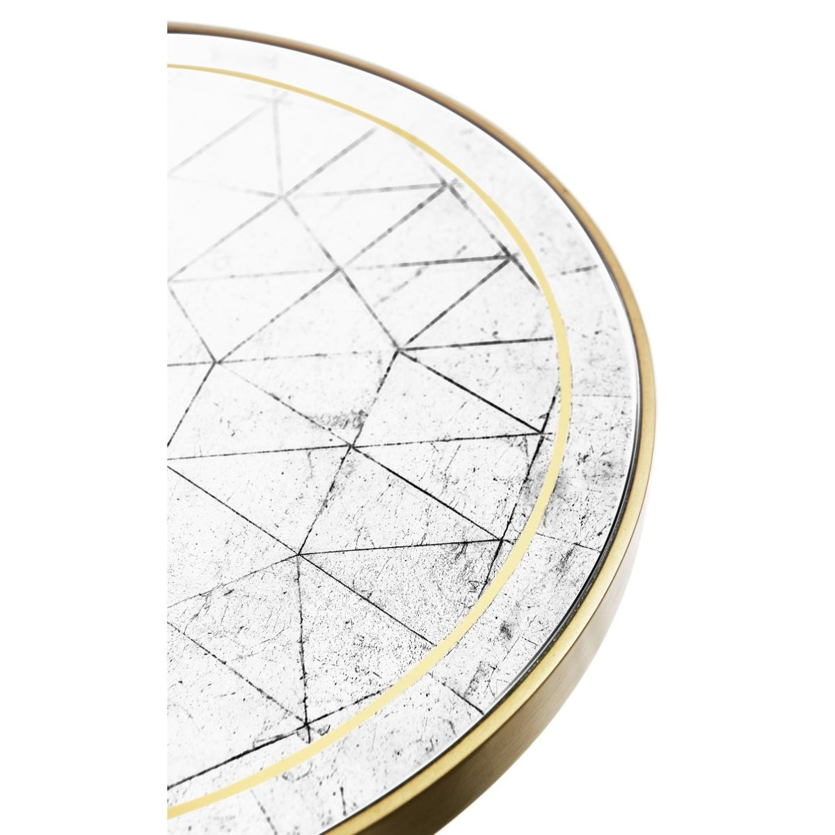 Jonathan Charles Round Accent Table Contemporary - Gilded