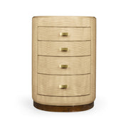 Jonathan Charles Oval Chest of Drawers Art Deco