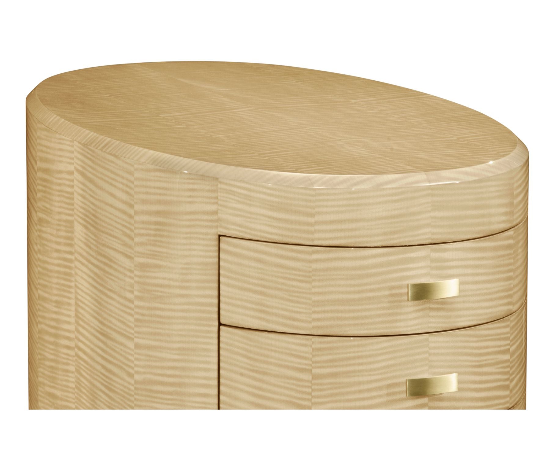 Jonathan Charles Oval Chest of Drawers Art Deco