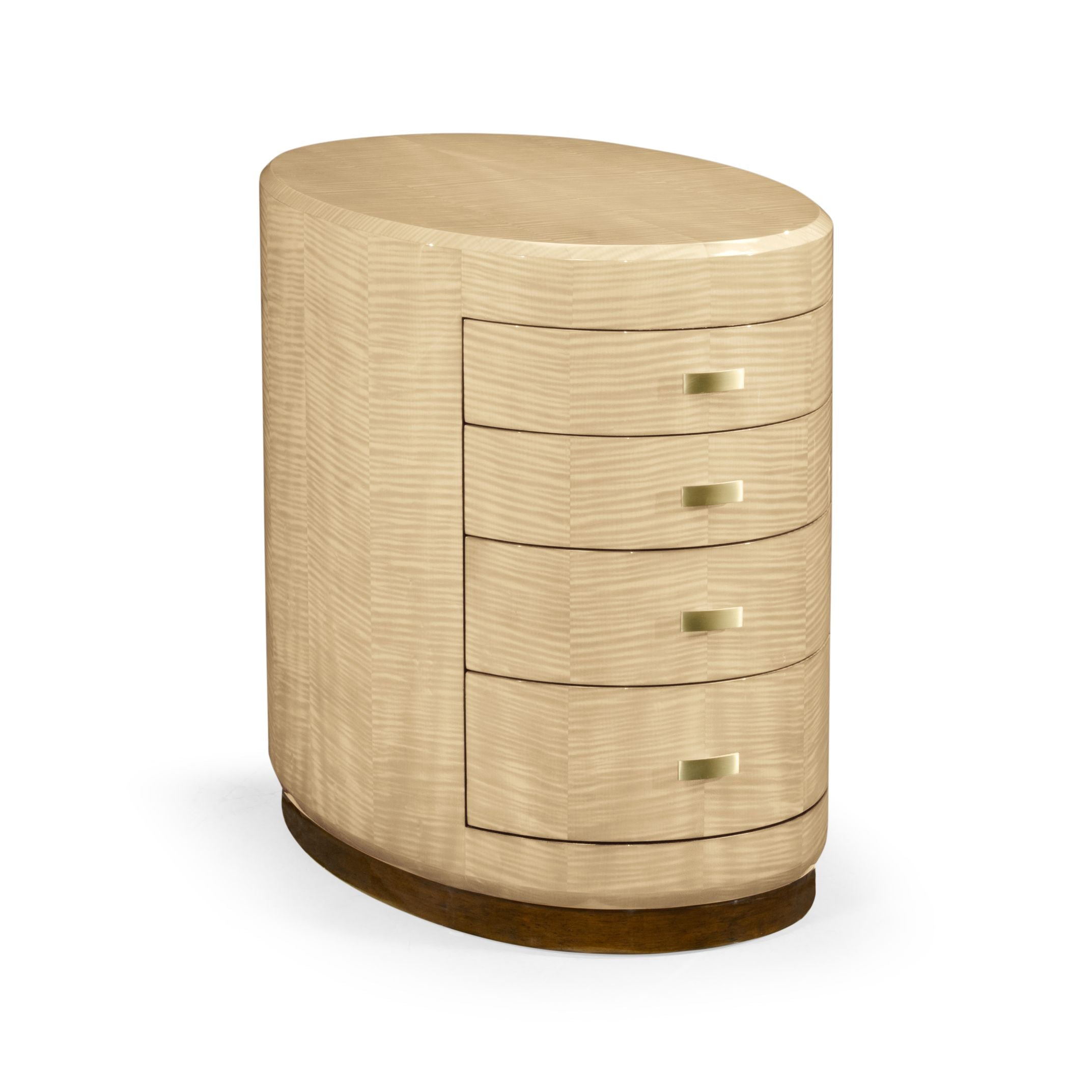 Jonathan Charles Oval Chest of Drawers Art Deco