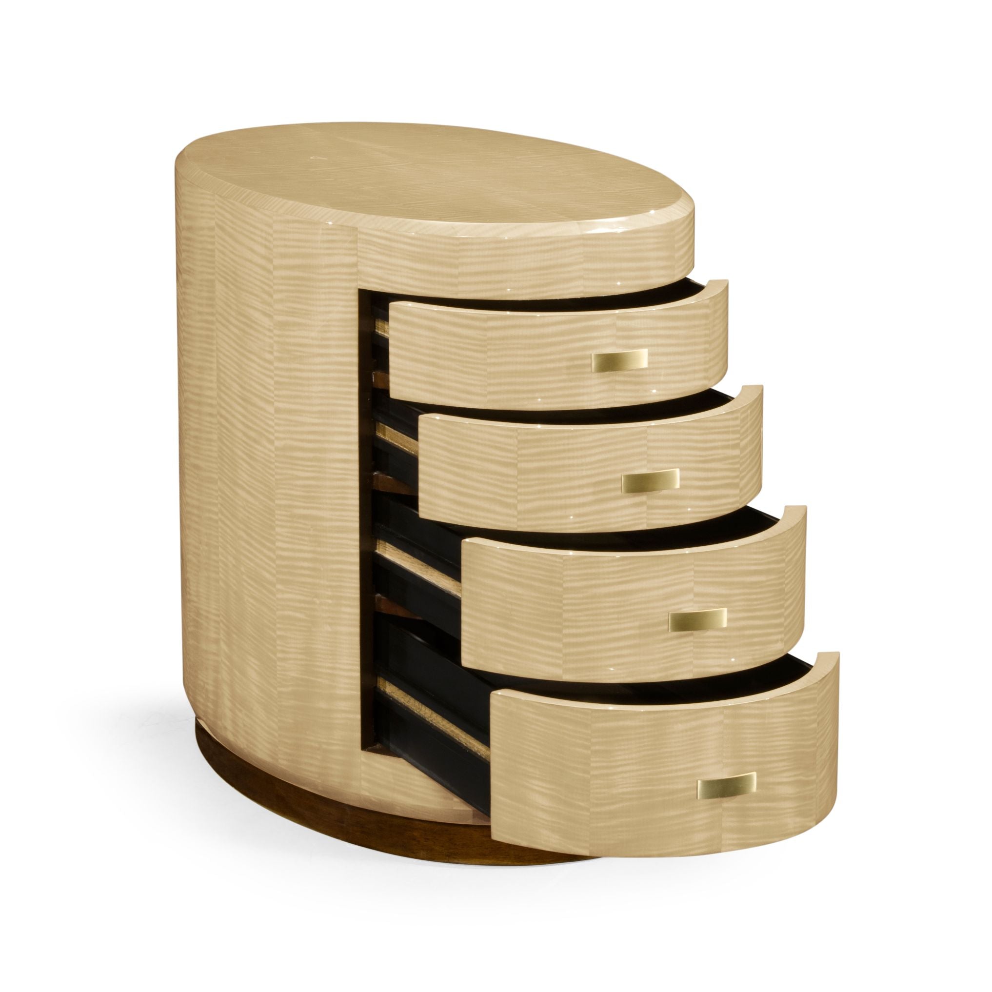 Jonathan Charles Oval Chest of Drawers Art Deco