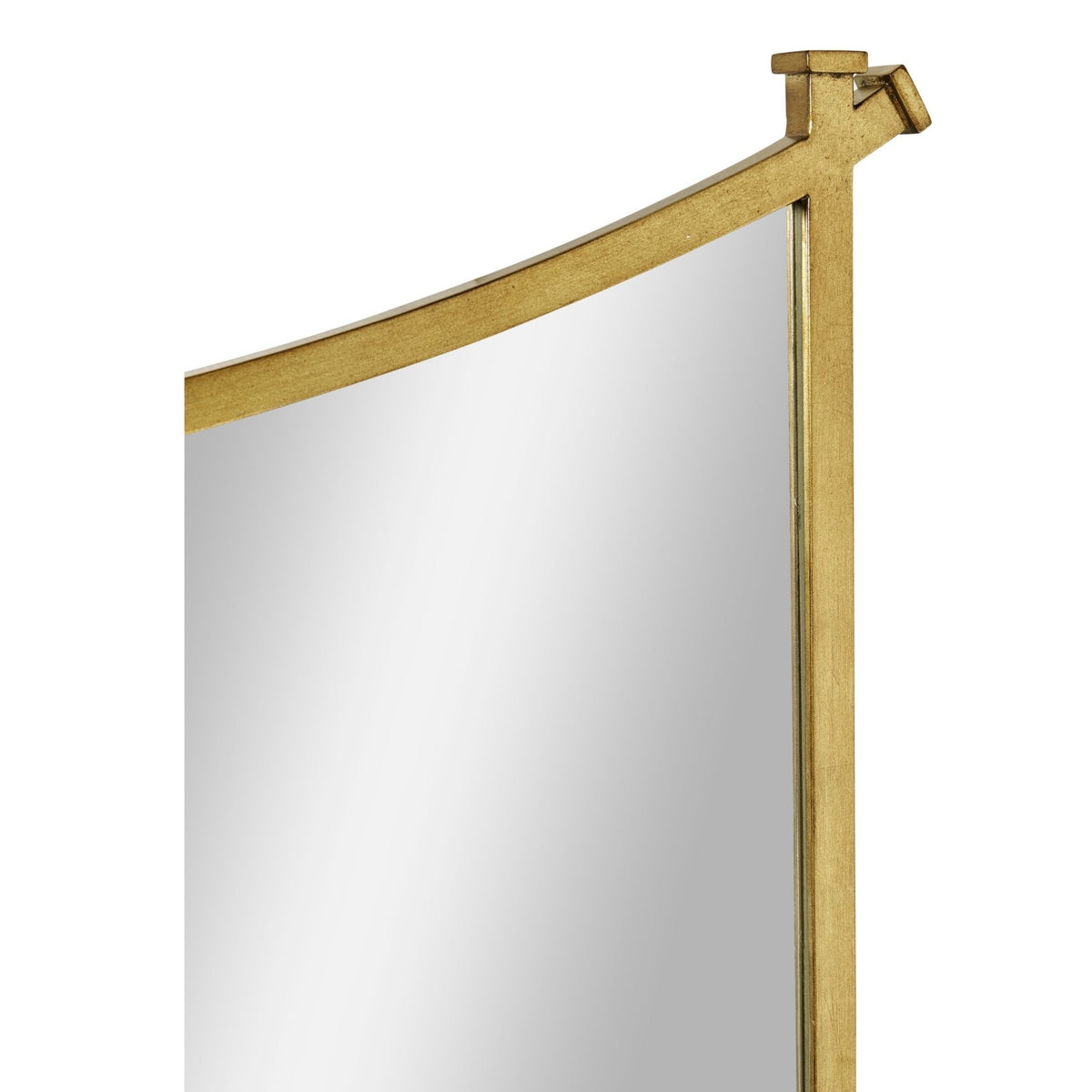 Jonathan Charles Wall Mirror Contemporary Inverted Arch - Gilded