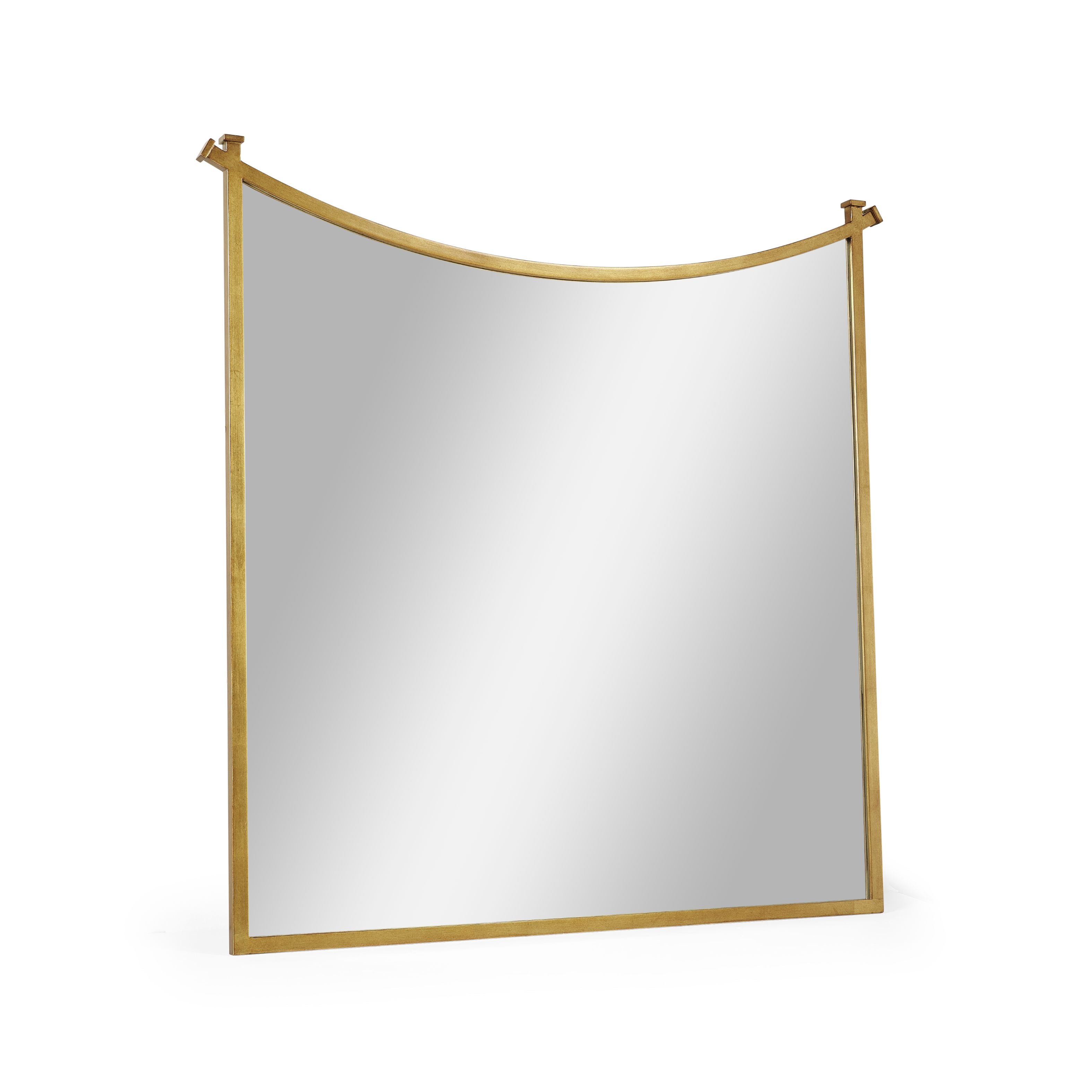 Jonathan Charles Wall Mirror Contemporary Inverted Arch - Gilded