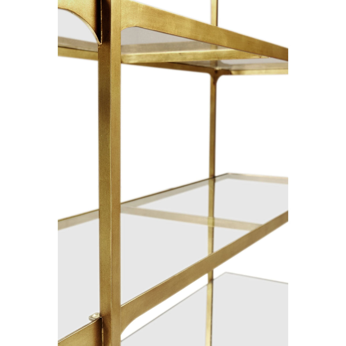Jonathan Charles Wide Etagere Contemporary Six-Tier - Gilded