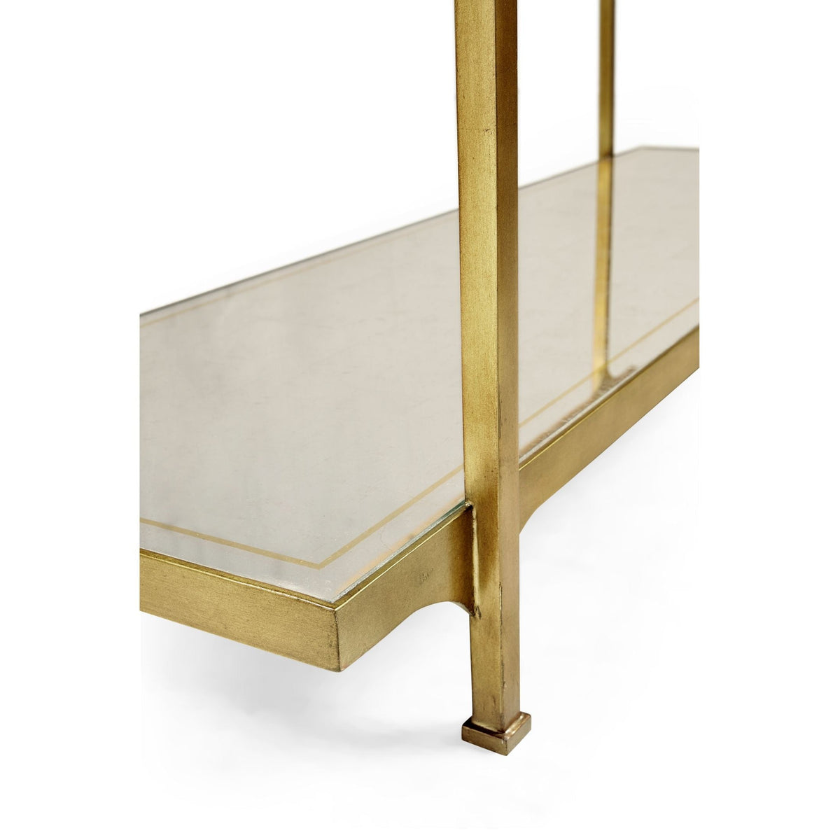 Jonathan Charles Wide Etagere Contemporary Six-Tier - Gilded
