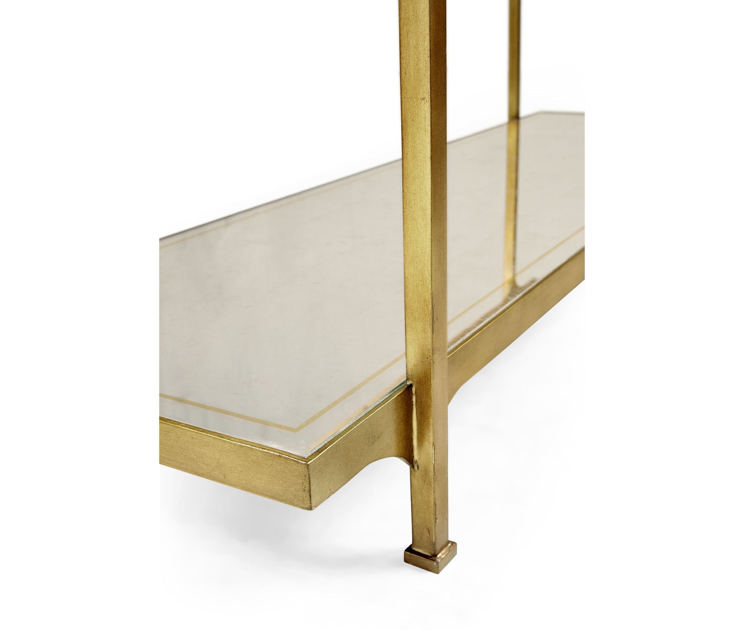 Jonathan Charles Wide Etagere Contemporary Six-Tier - Gilded
