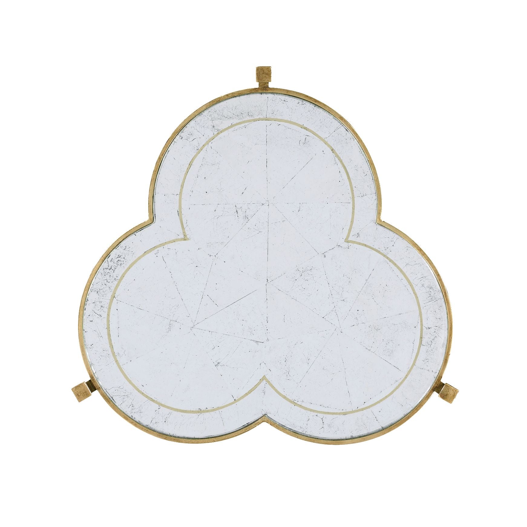 Jonathan Charles Accent Table Trefoil in Eglomise - Gilded