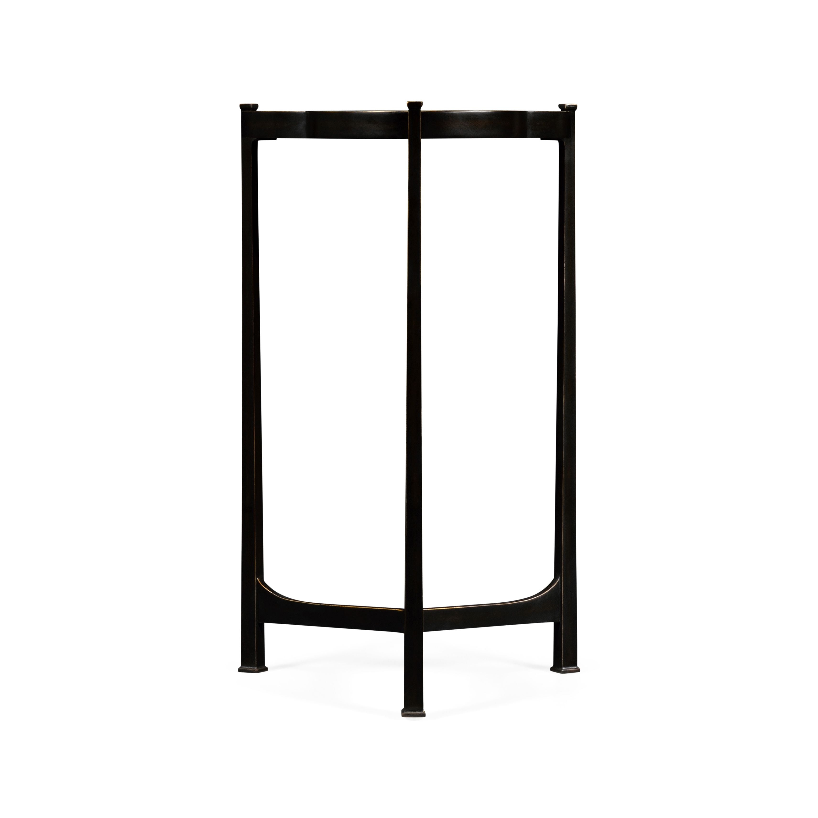 Jonathan Charles Accent Table Trefoil in Eglomise - Bronze