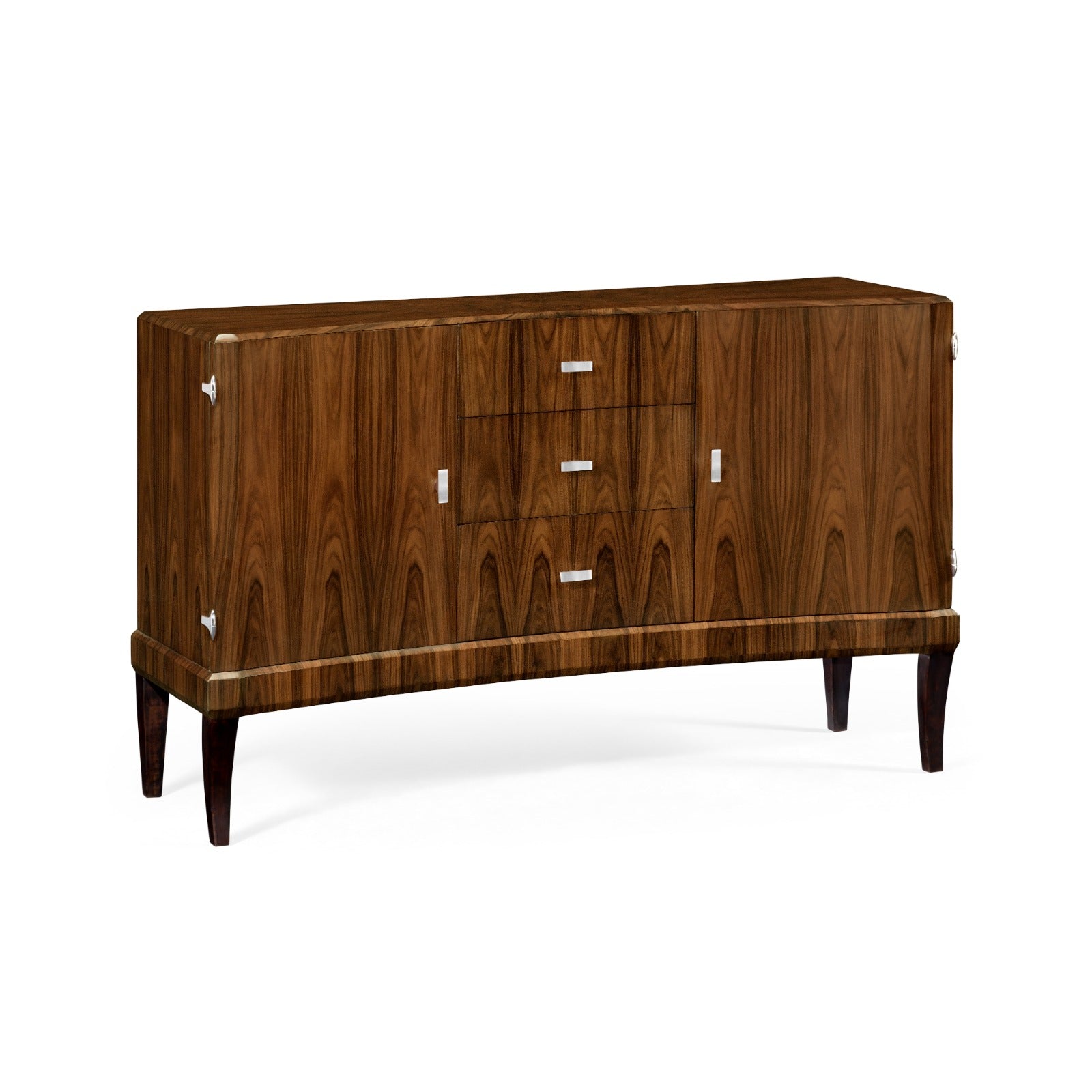 Jonathan Charles Art Deco High Lustre Curved Sideboard