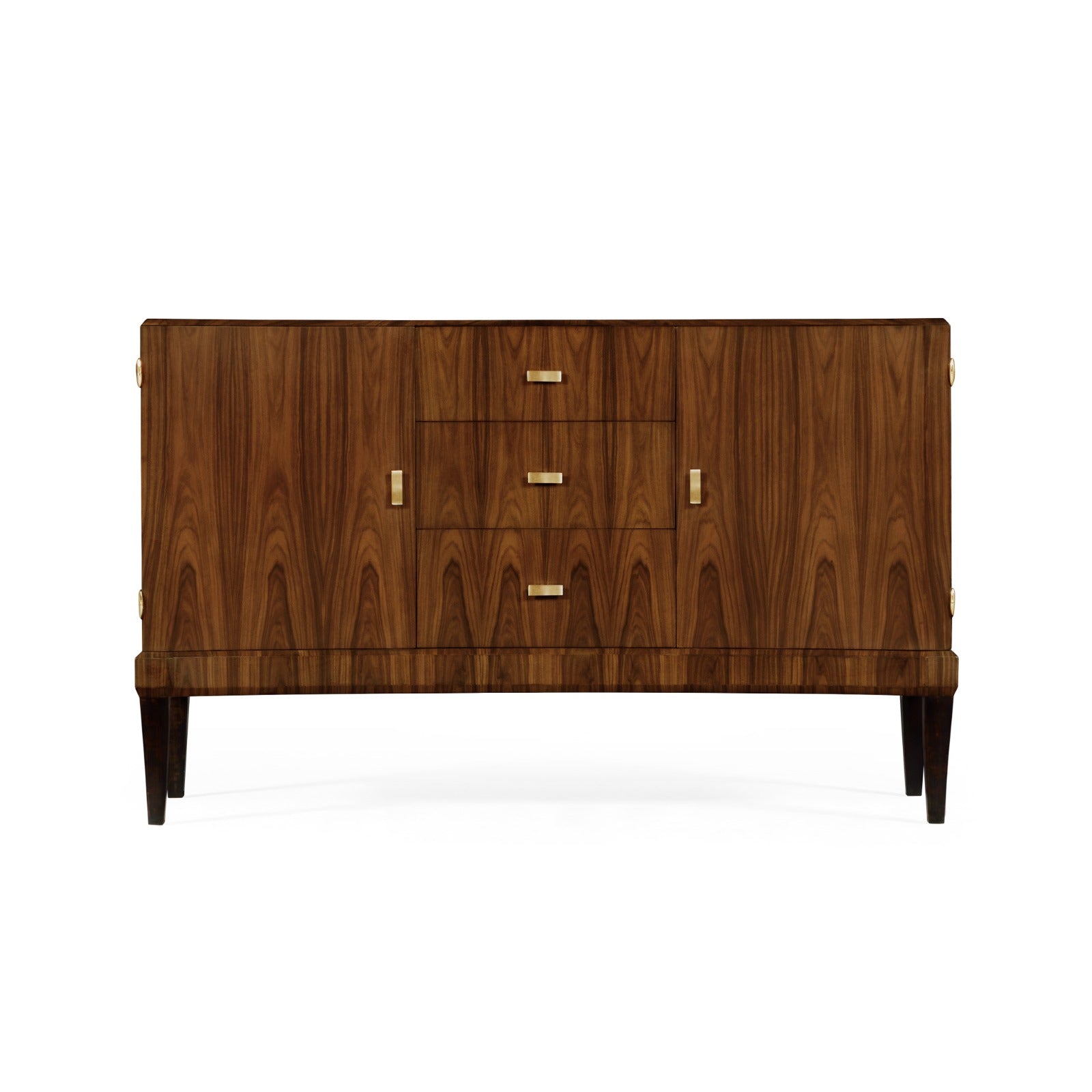 Jonathan Charles Art Deco High Lustre Curved Sideboard