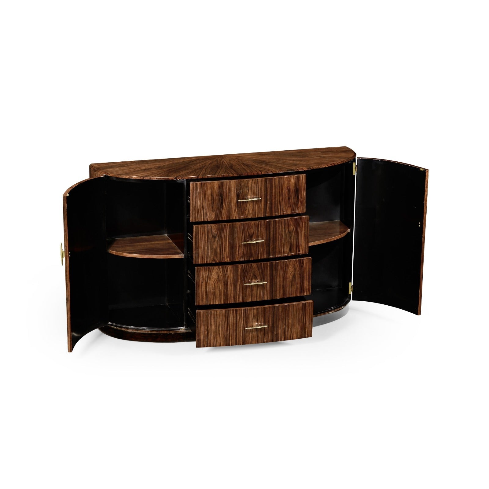 Jonathan Charles Demilune Sideboard Rosewood - Satin