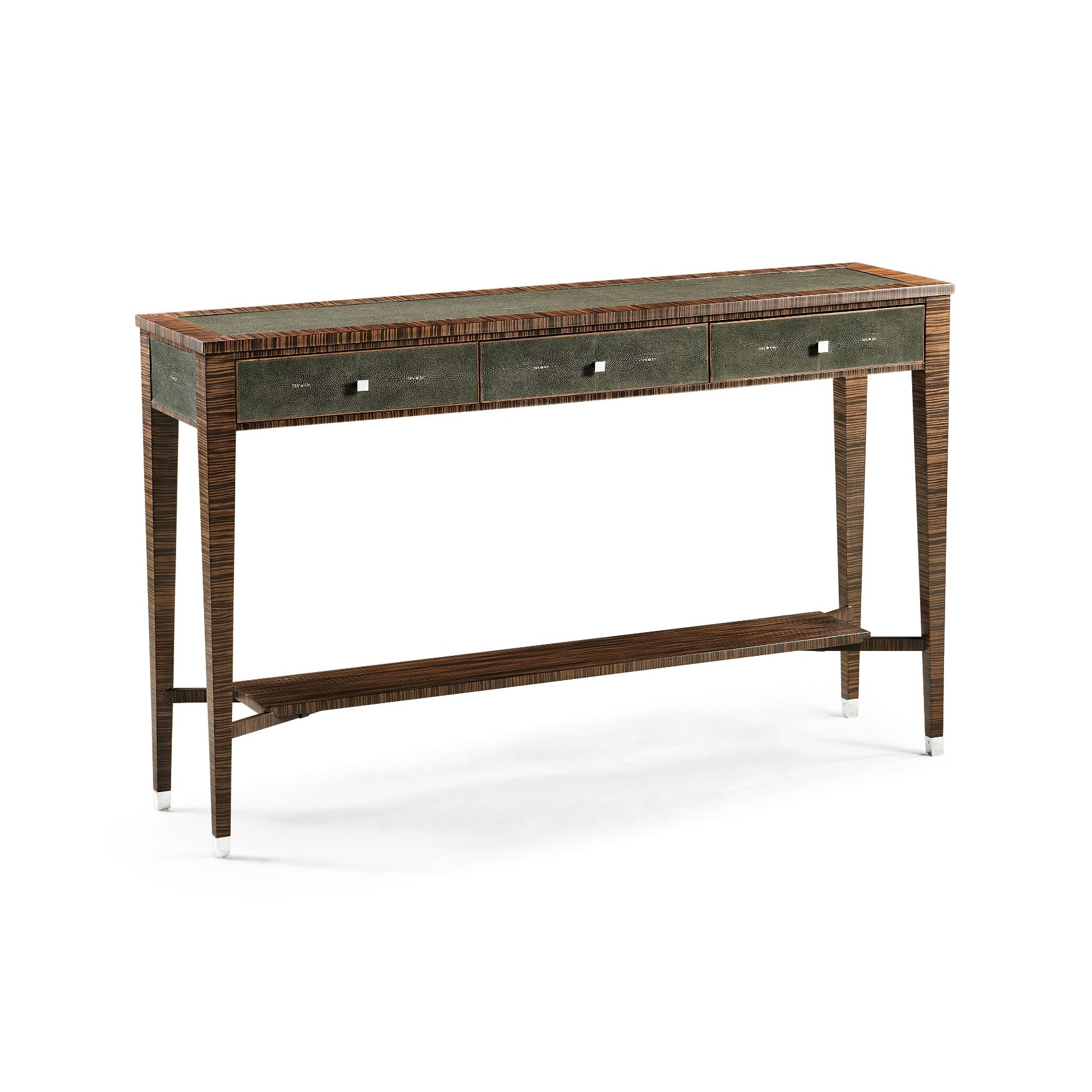 Jonathan Charles Shagreen Console Table with Drawers
