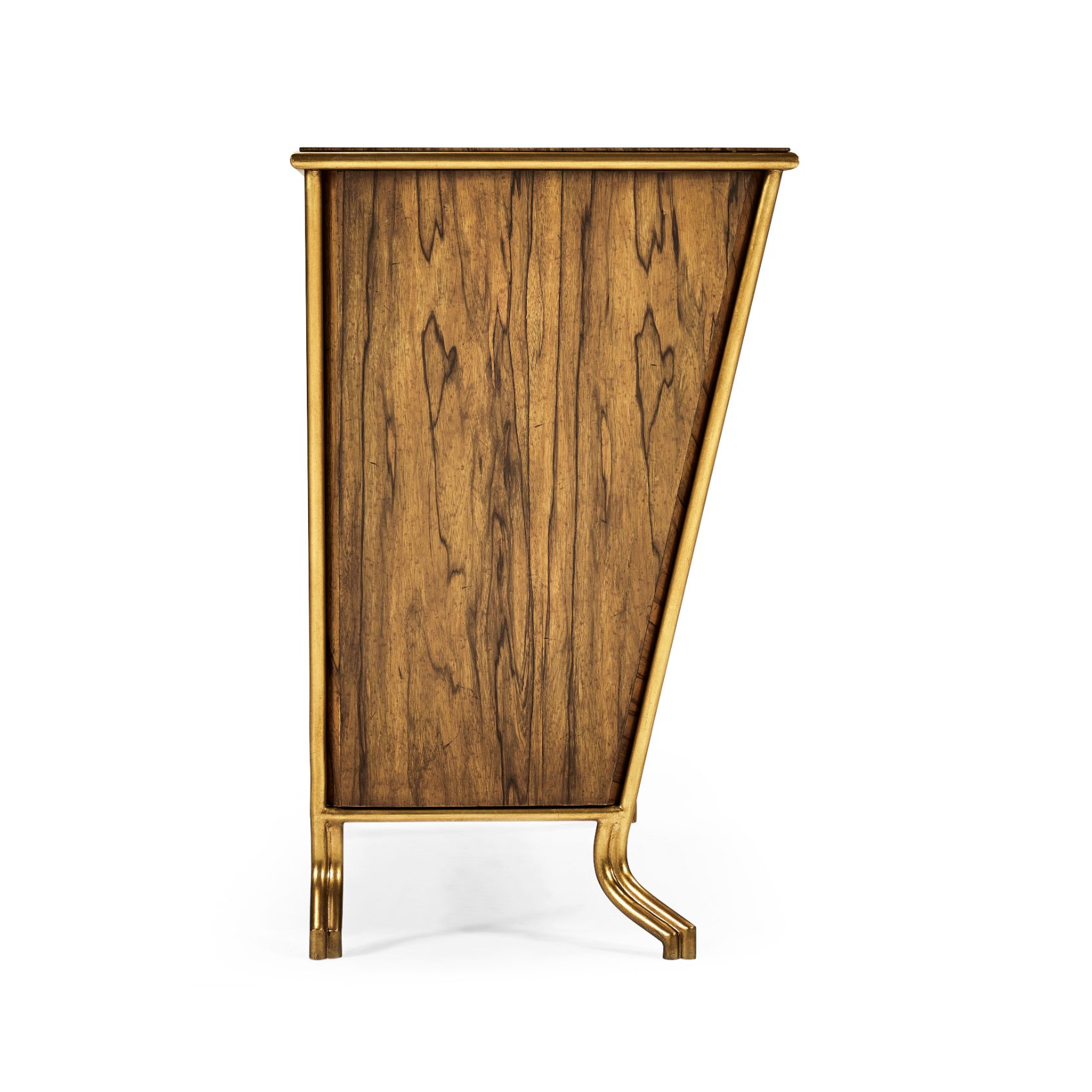 Jonathan Charles Argentinian Walnut Veneered Tapering Chest of Drawers