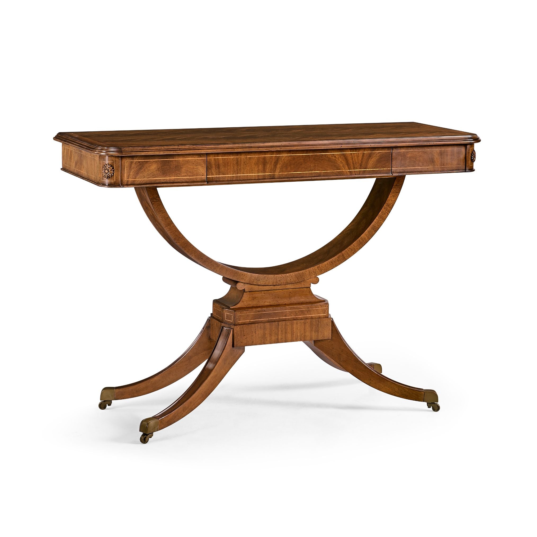 Jonathan Charles Large Console Table Biedermeier on Castors