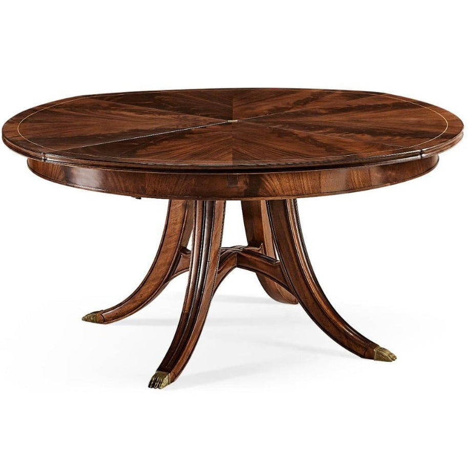 Jonathan Charles Mahogany Round Extending Dining Table 150 - 187cm