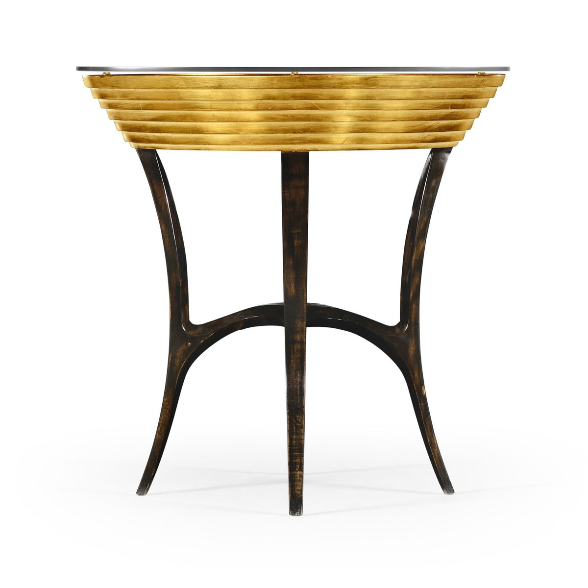 Jonathan Charles Round Side Table Modernist Stepped