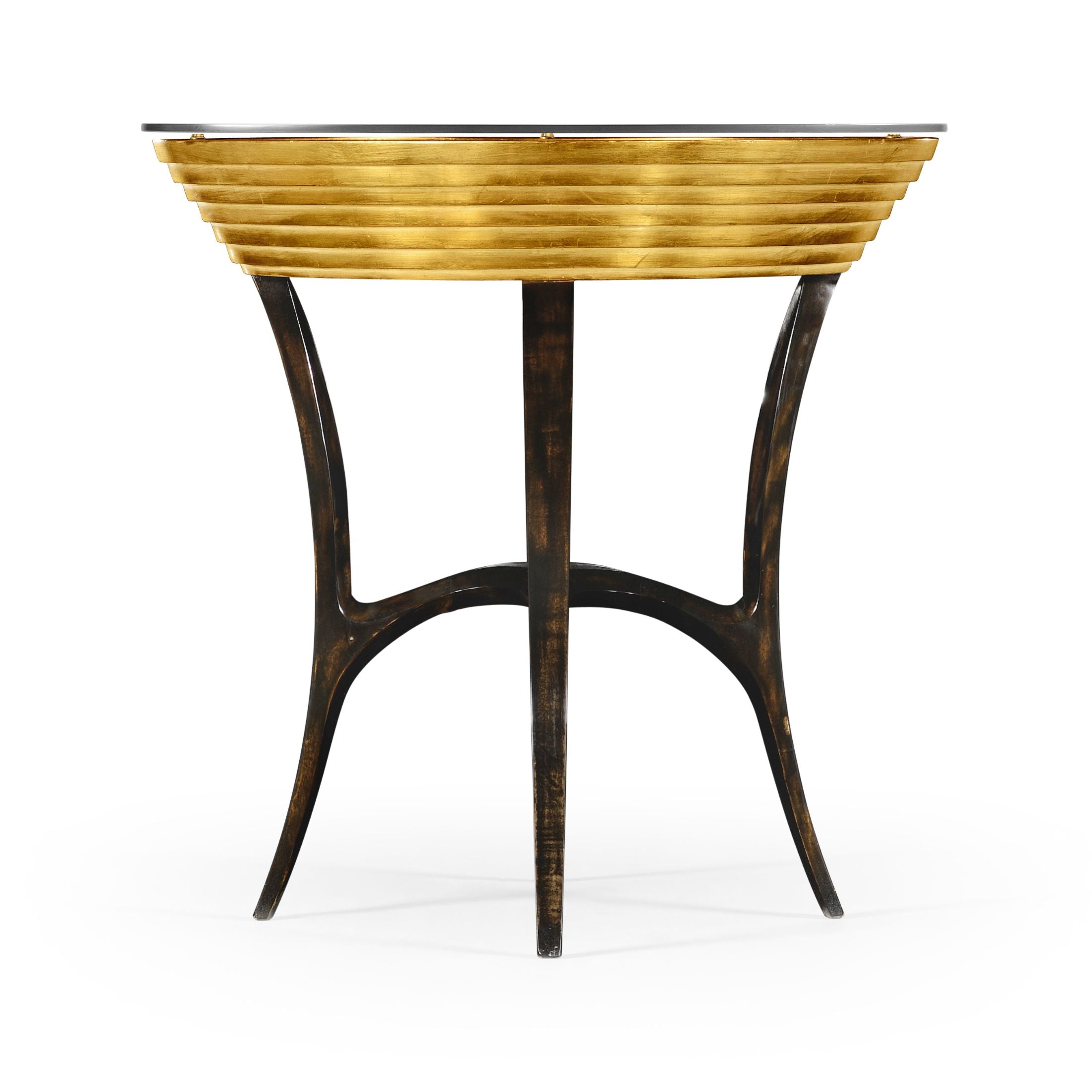Jonathan Charles Round Side Table Modernist Stepped