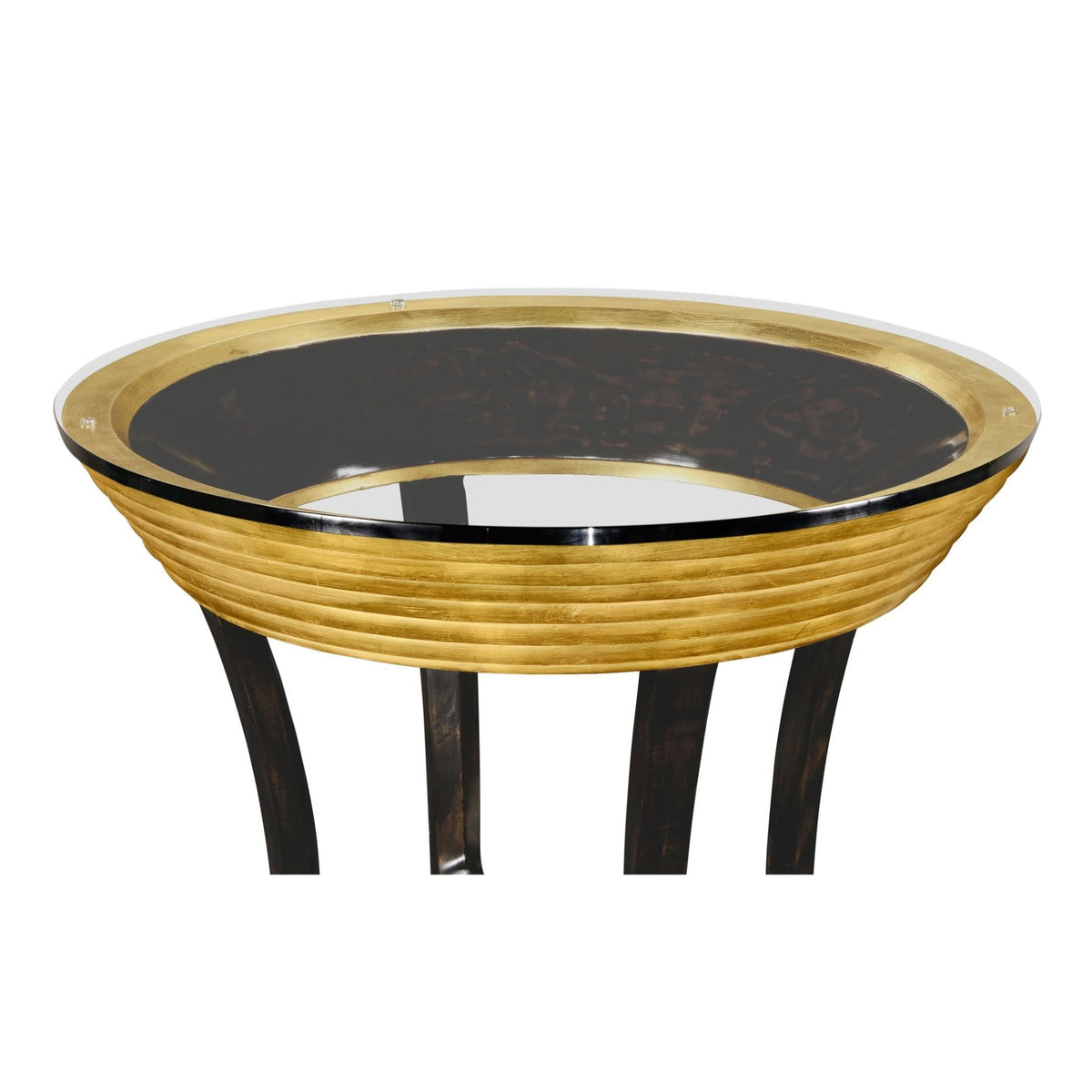 Jonathan Charles Round Side Table Modernist Stepped