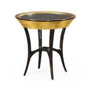 Jonathan Charles Round Side Table Modernist Stepped