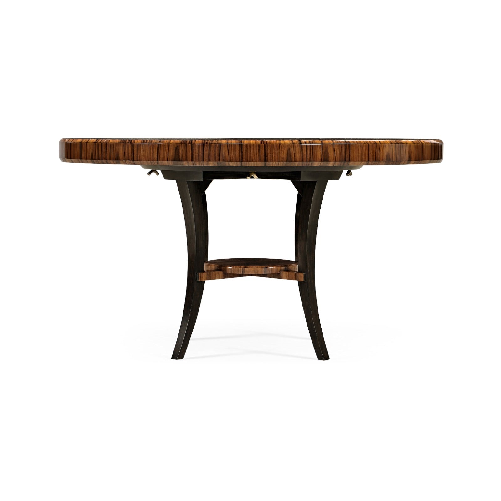 Jonathan Charles 54" Art Deco High Lustre Round Dining Table