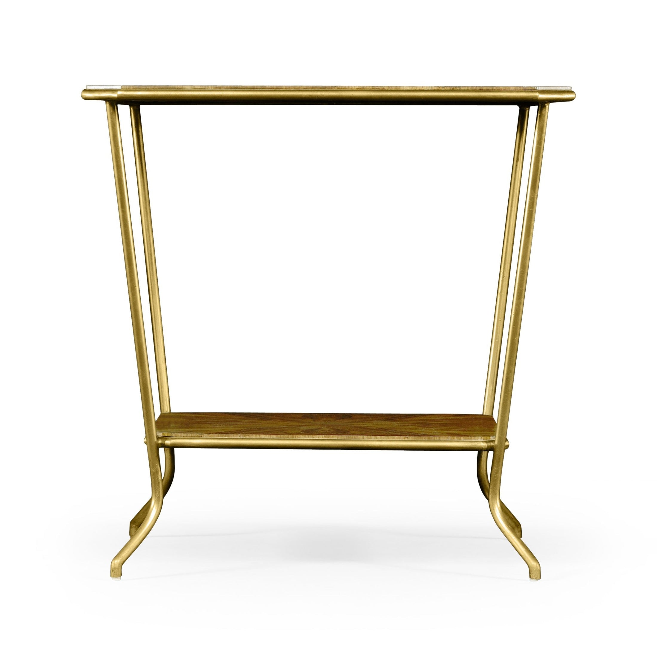 Jonathan Charles Argentinian Walnut Veneered Square Side Table