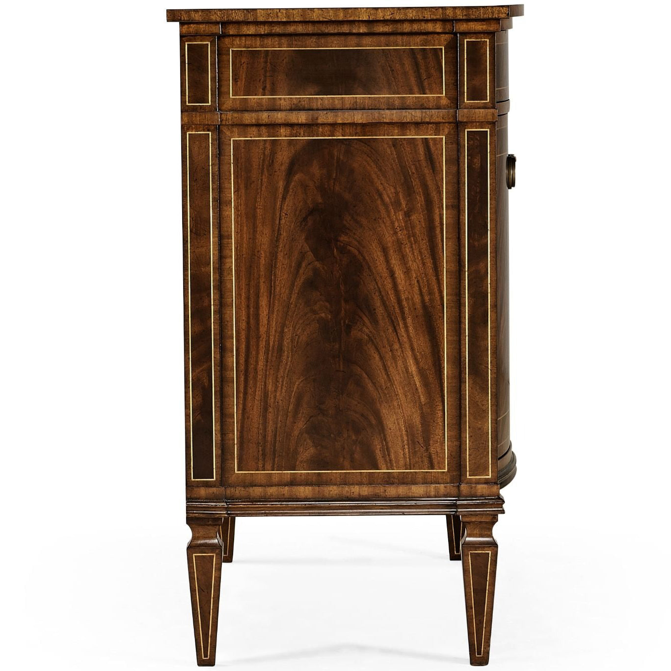 Jonathan Charles Bowfront Mahogany Cabinet