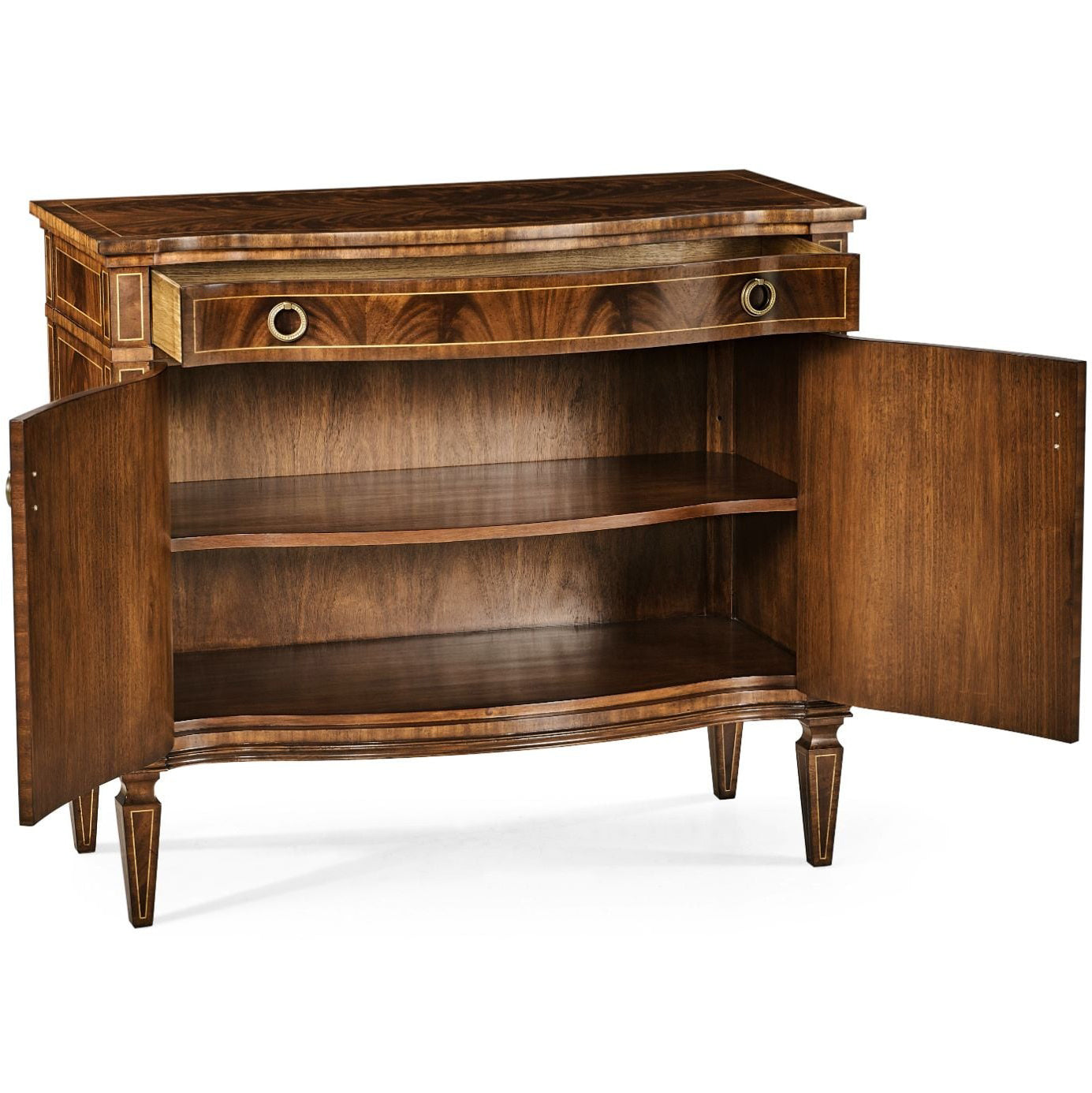Jonathan Charles Bowfront Mahogany Cabinet