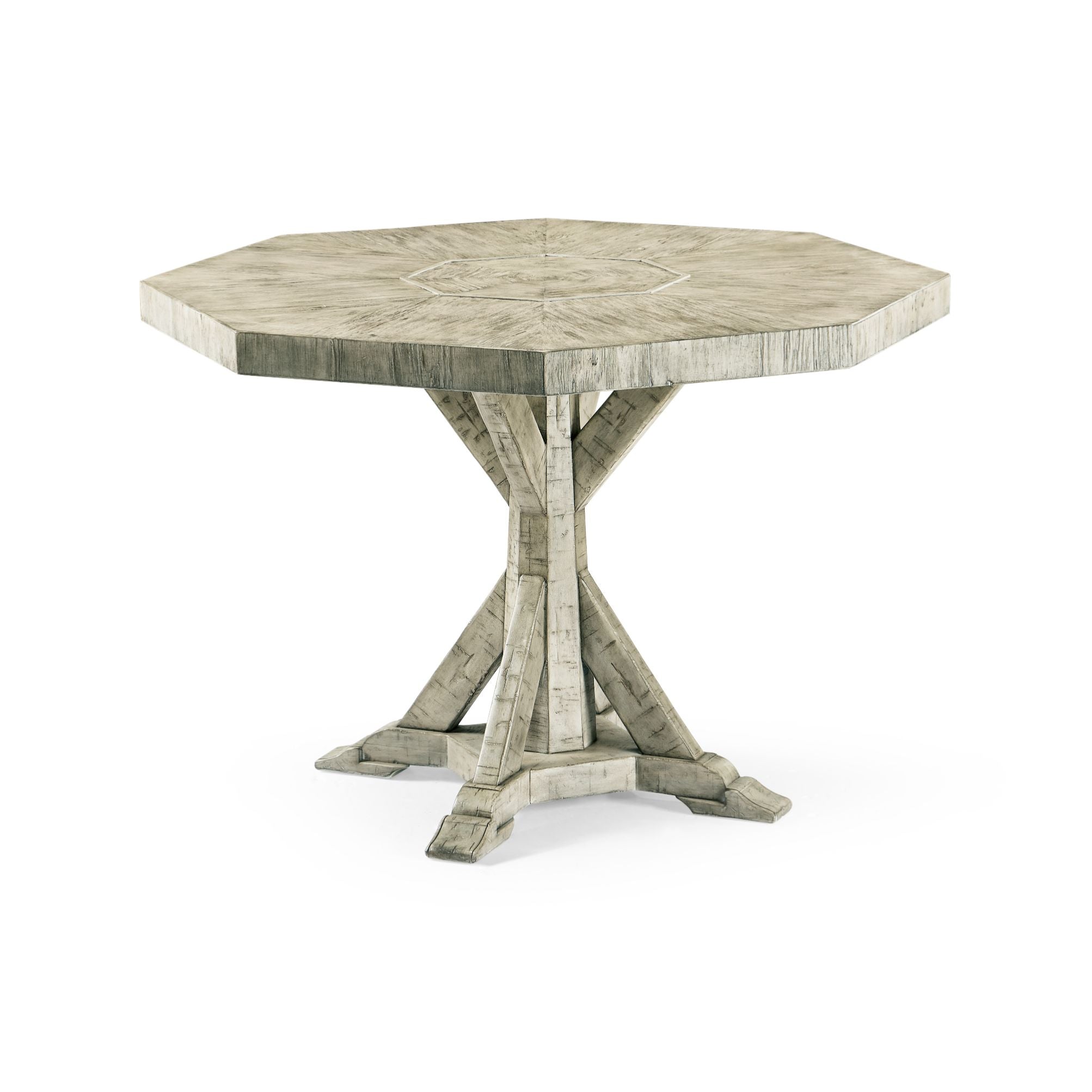 Jonathan Charles Octagonal Centre Table Rustic in Rustic Grey