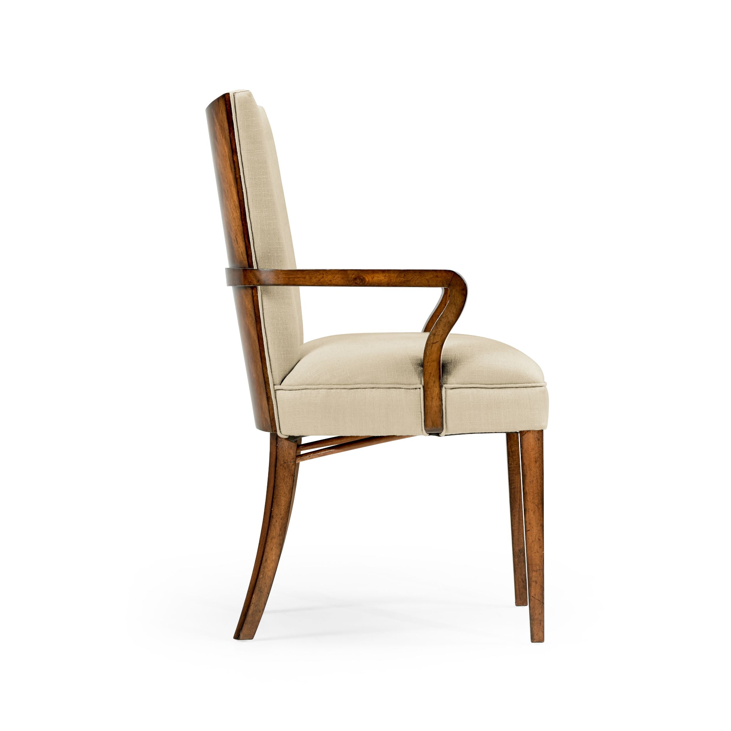 Jonathan Charles Dining Armchair Biedermeier in Walnut - Antwerp