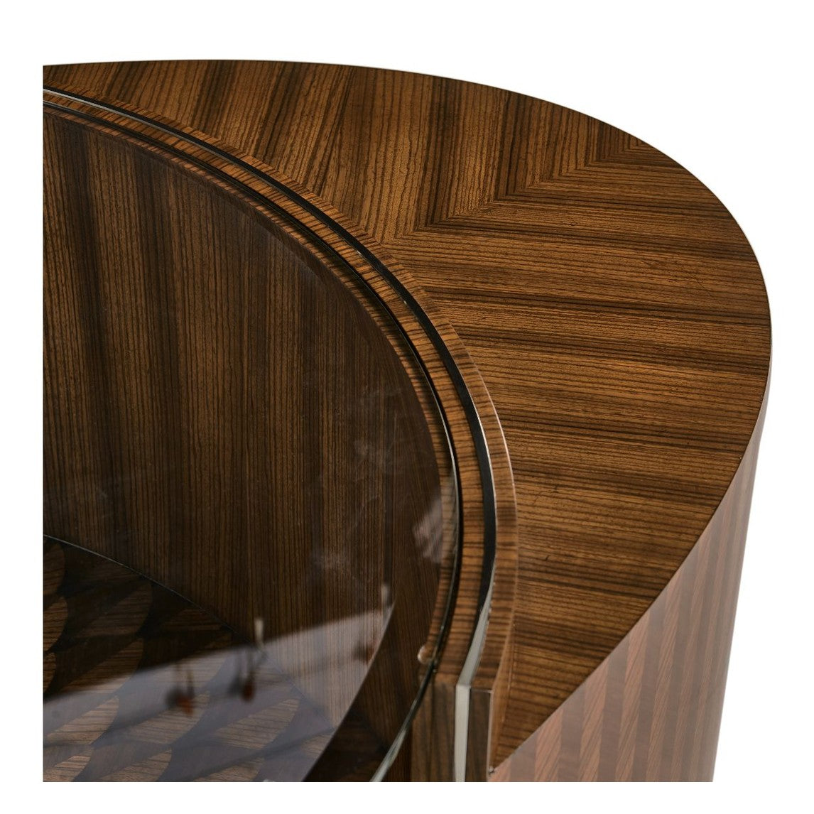 Jonathan Charles Feather Inlay Coffee Table