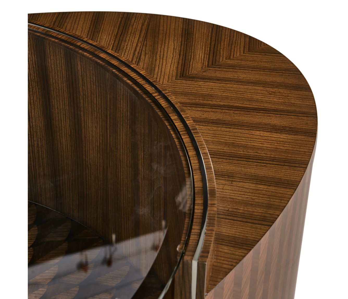 Jonathan Charles Feather Inlay Coffee Table