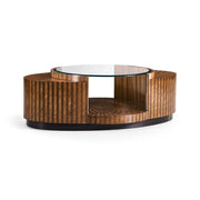 Jonathan Charles Feather Inlay Coffee Table